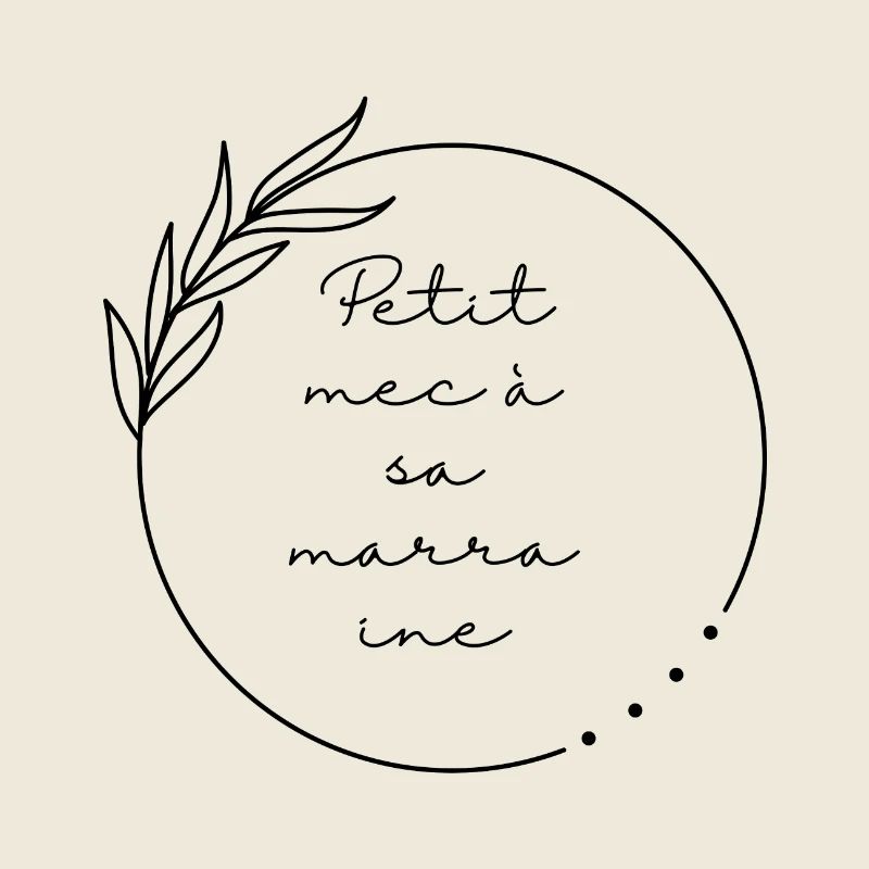 Petit mec à sa marraine