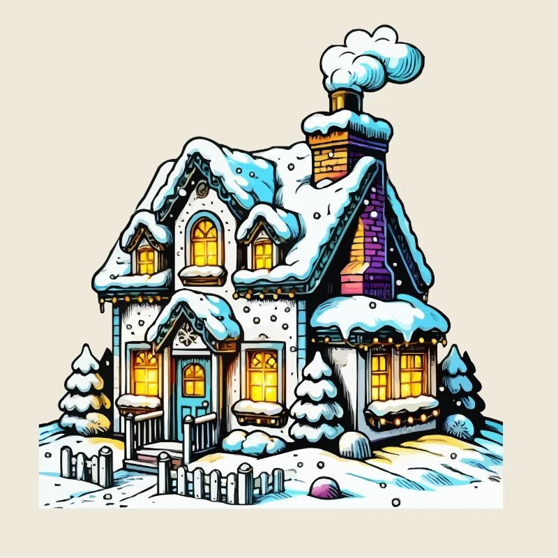 Maison Noël d’hiver