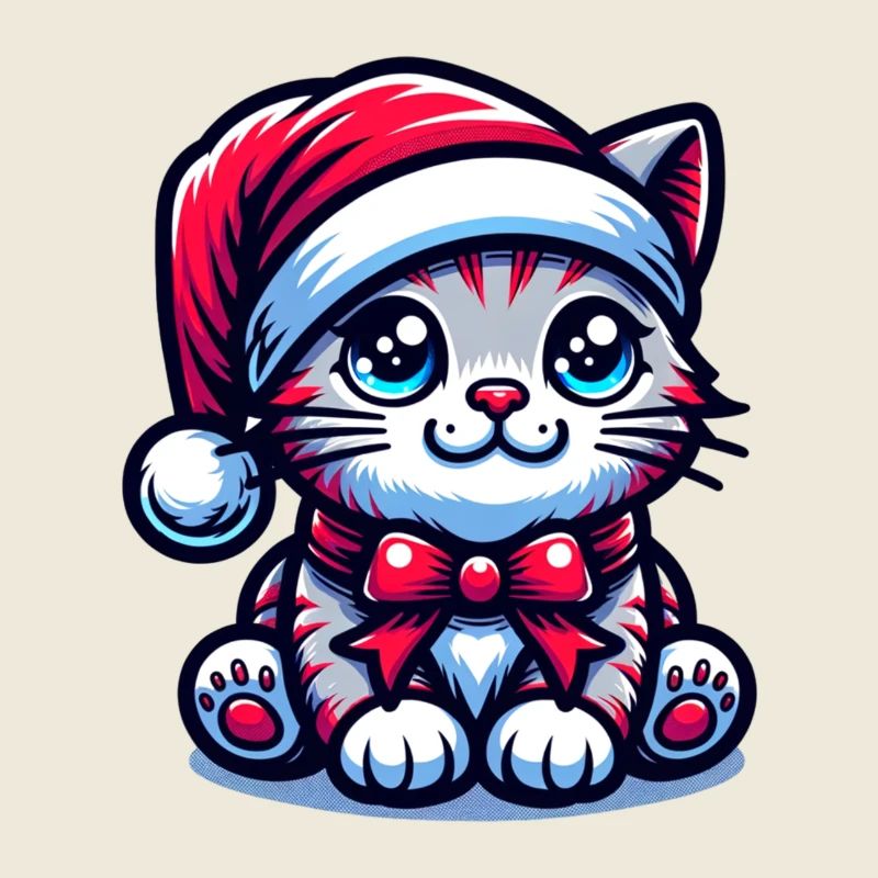 Chat mignon Noël