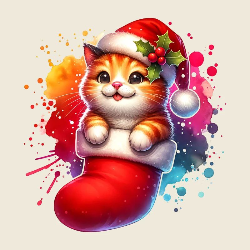 Chat mignon Noël