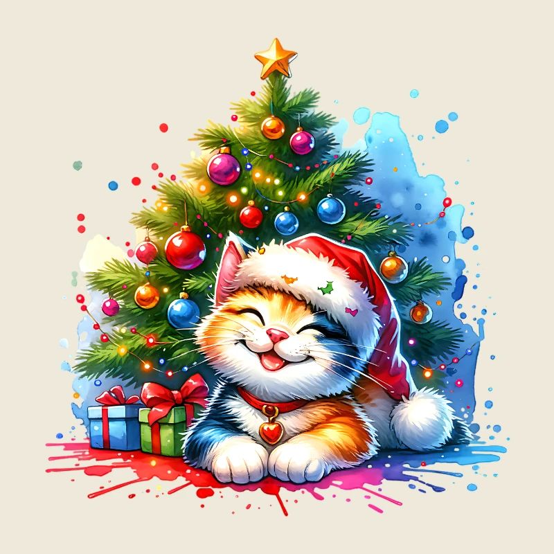 Chat mignon Noël