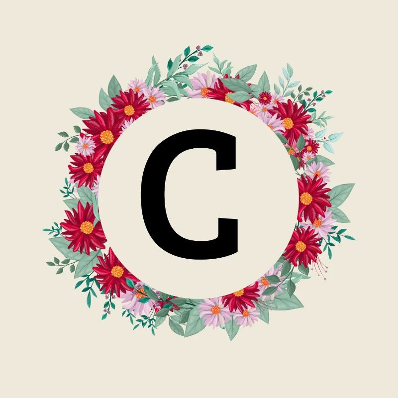 Buchstabe c Blumenkrone