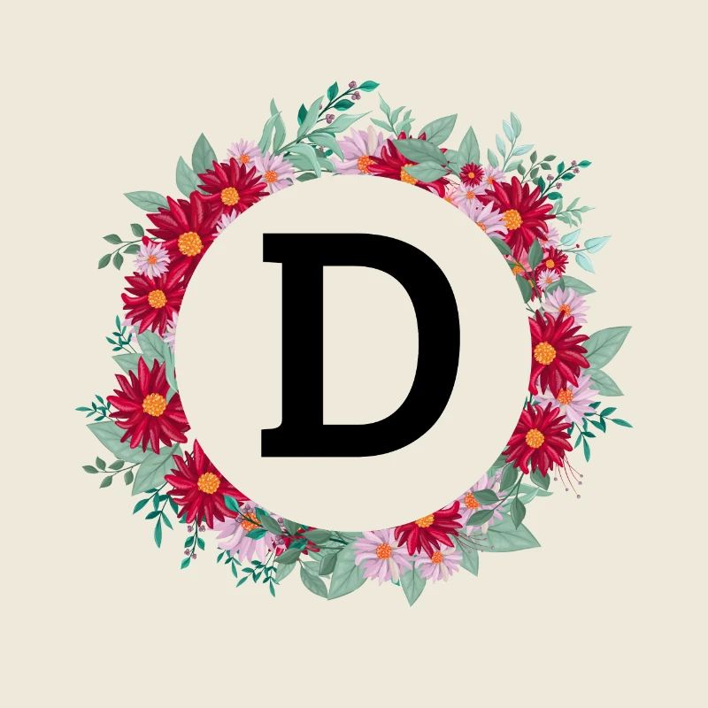 Blumenkrone Buchstabe