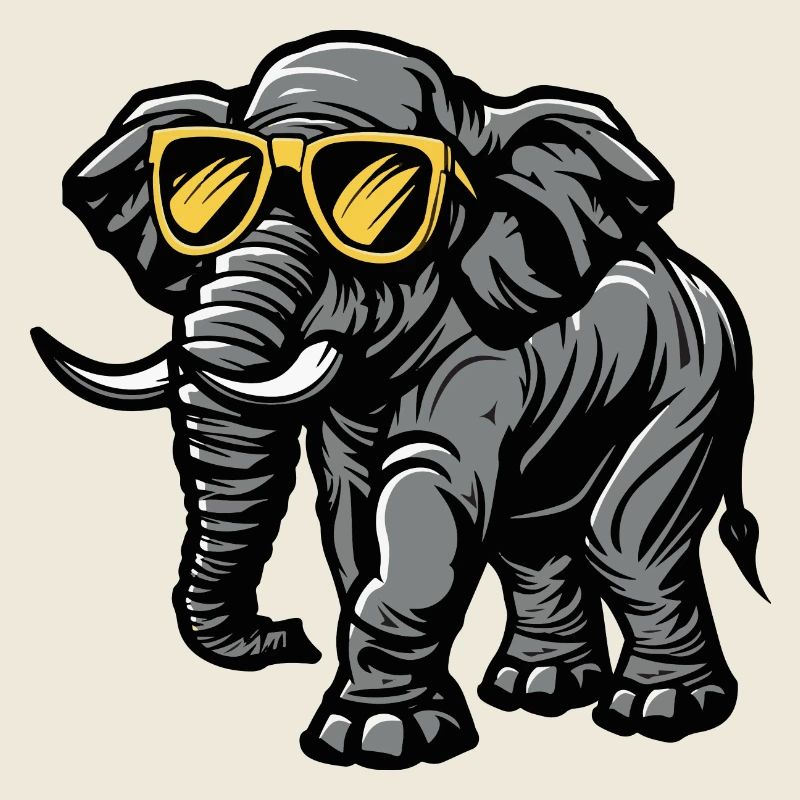 Éléphant Bande Dessinée Cool