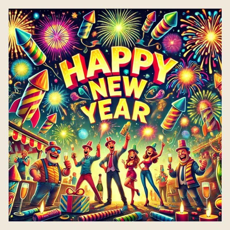 Fête du Nouvel An Bonne Année