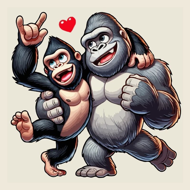 Gorilla-Paar