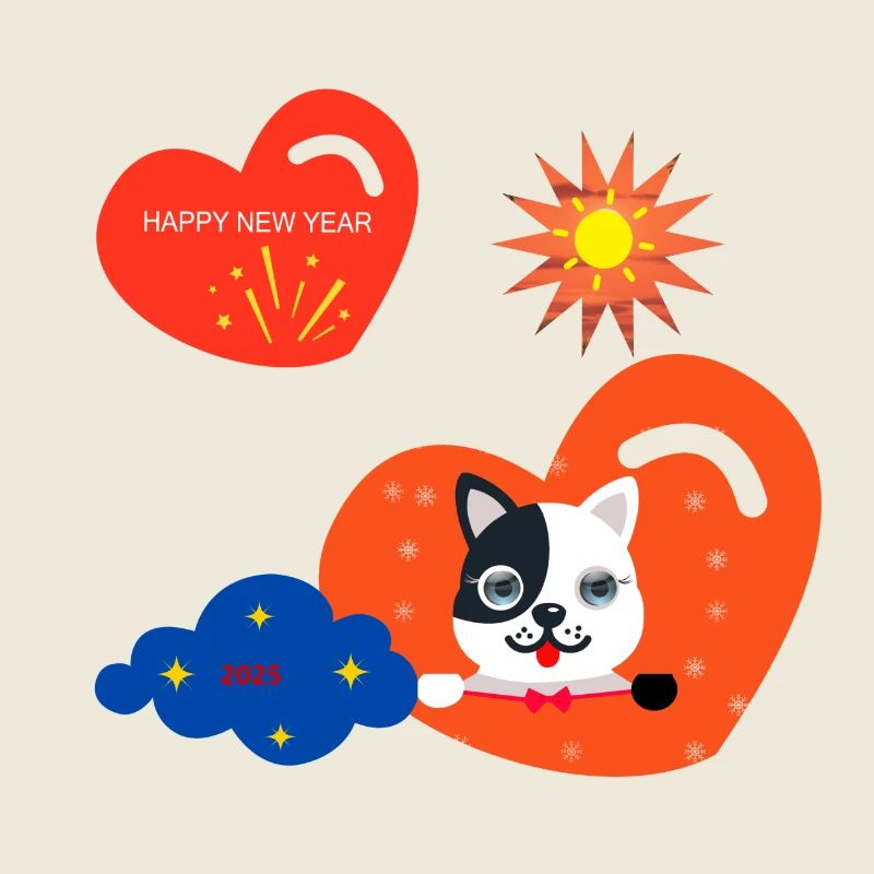 Joyeuses An, salutations de la part de Kitty !