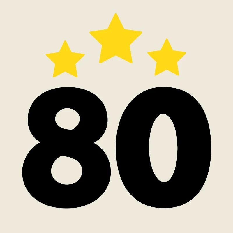 80 Years Star - 80th Anniversary Gift