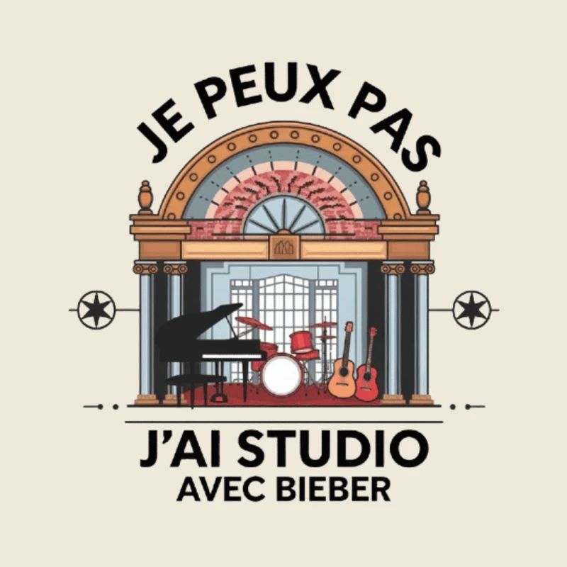 je peux pas j'ai studio avec Bieber