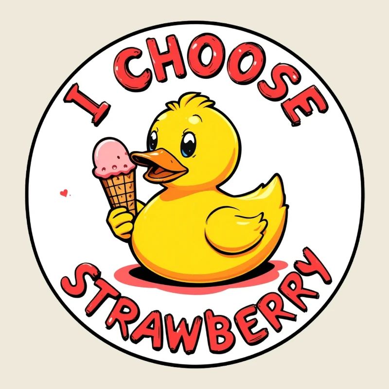 i choose strawberry duck