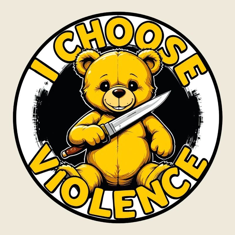 i choose violence teddy