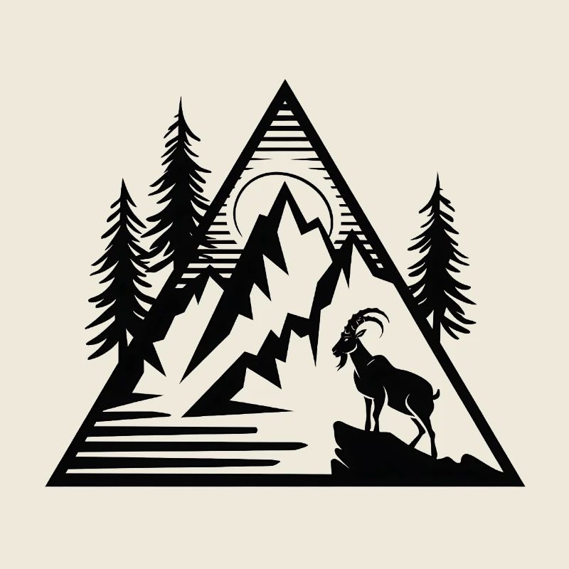 Alpen Berge Steinbock