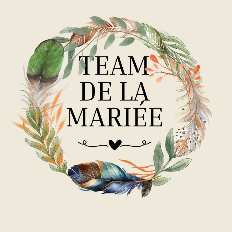 Brautteam Krone Boho-Blumen