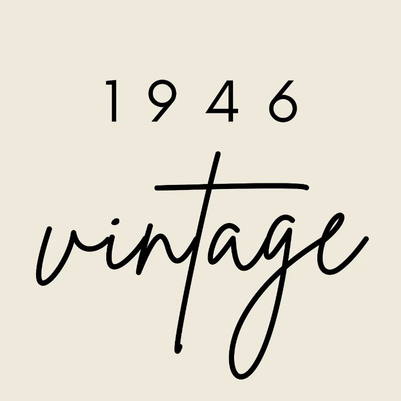 Anniversaire 1946 vintage