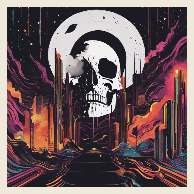Totenkopf bunt