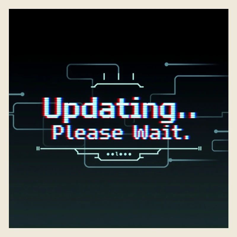 Glitch Update Ladebildschirm