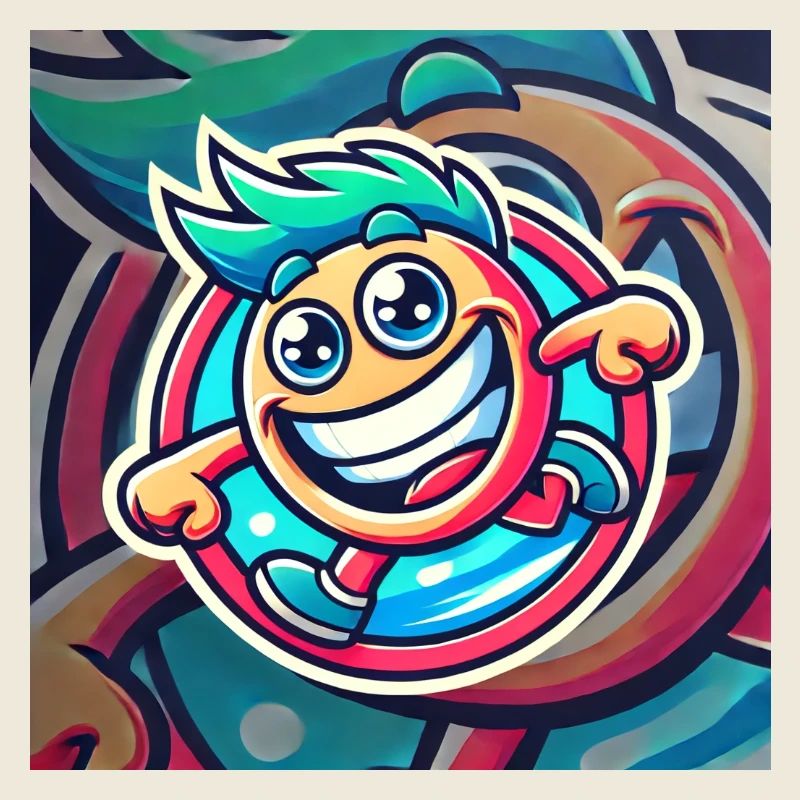 Fröhliche Cartoon-Atmosphäre