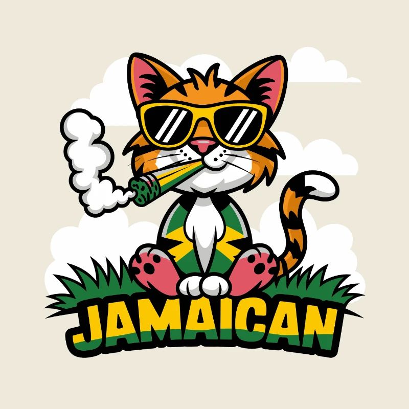 Jamaican Cat - Rasta Cat