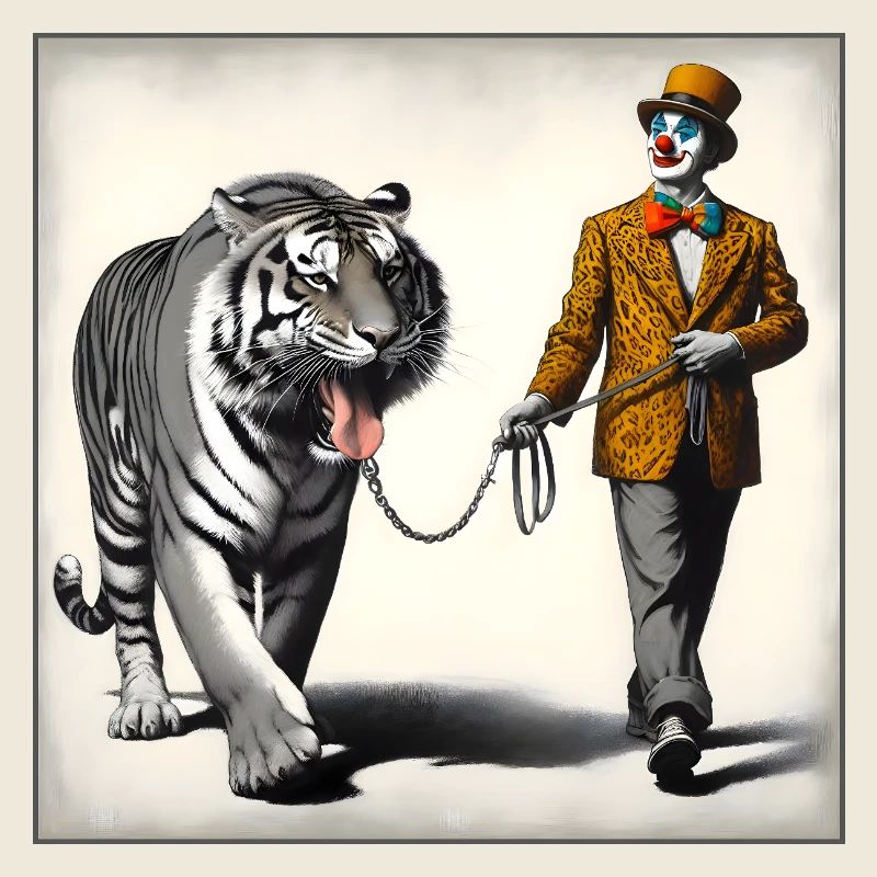 Spaziergang mit Tiger