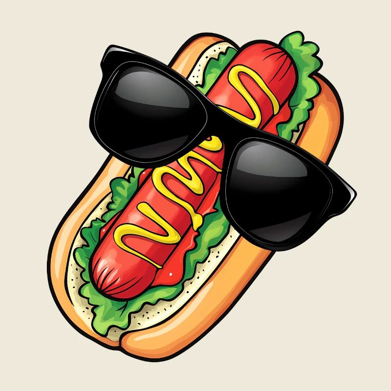 Lunettes de soleil hot-dog