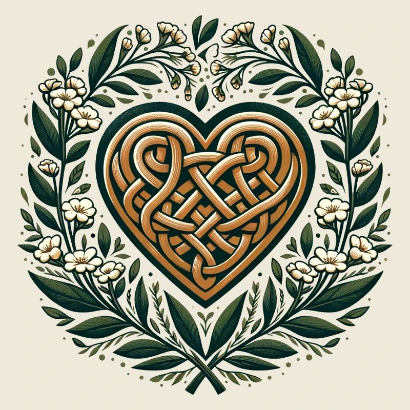 Celtic Art Heart Springtime Druid Pagan Artwork