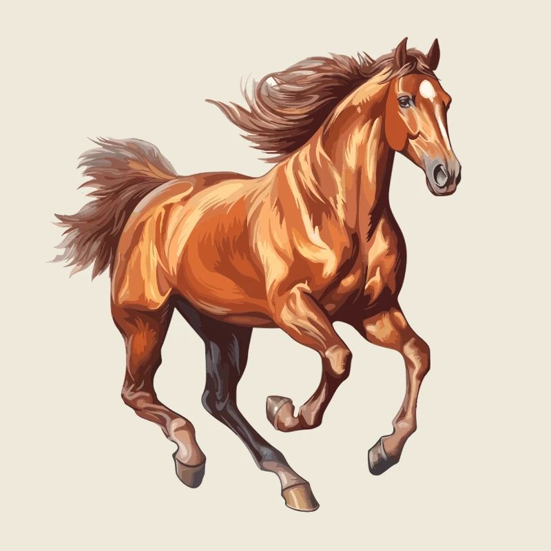 Galoppierendes Pferd