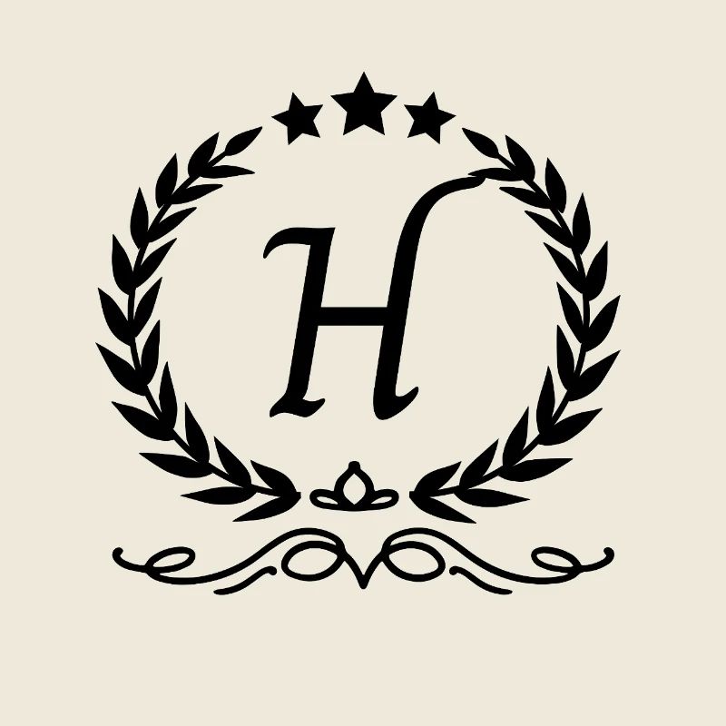 Lettre h couronne