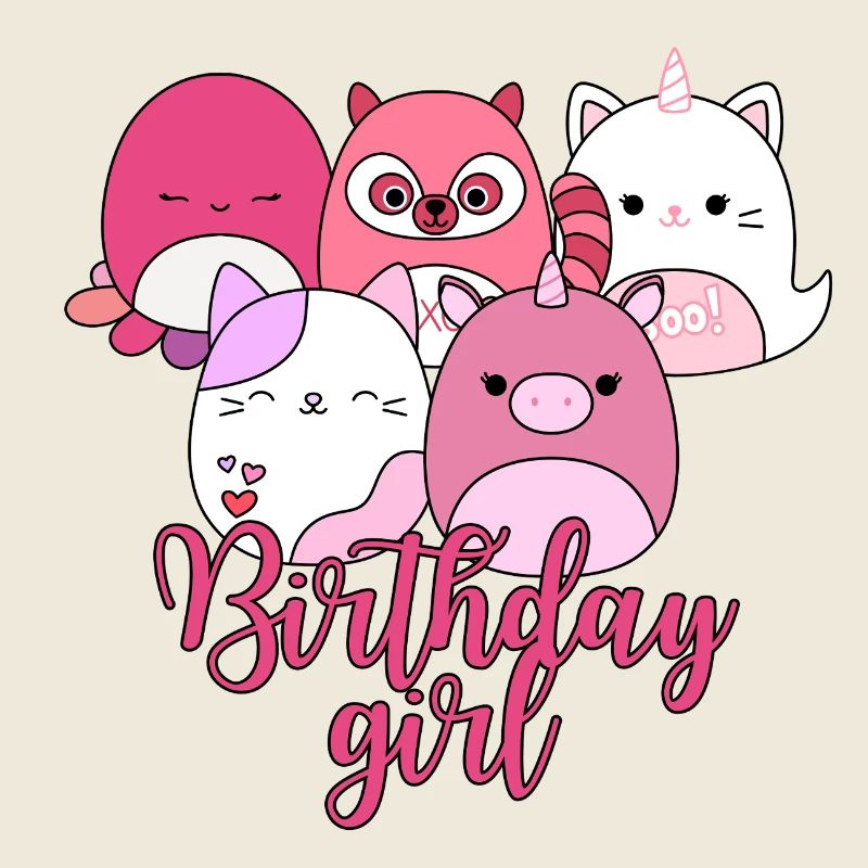 Süßes Squishmallow-Geburtstagskind