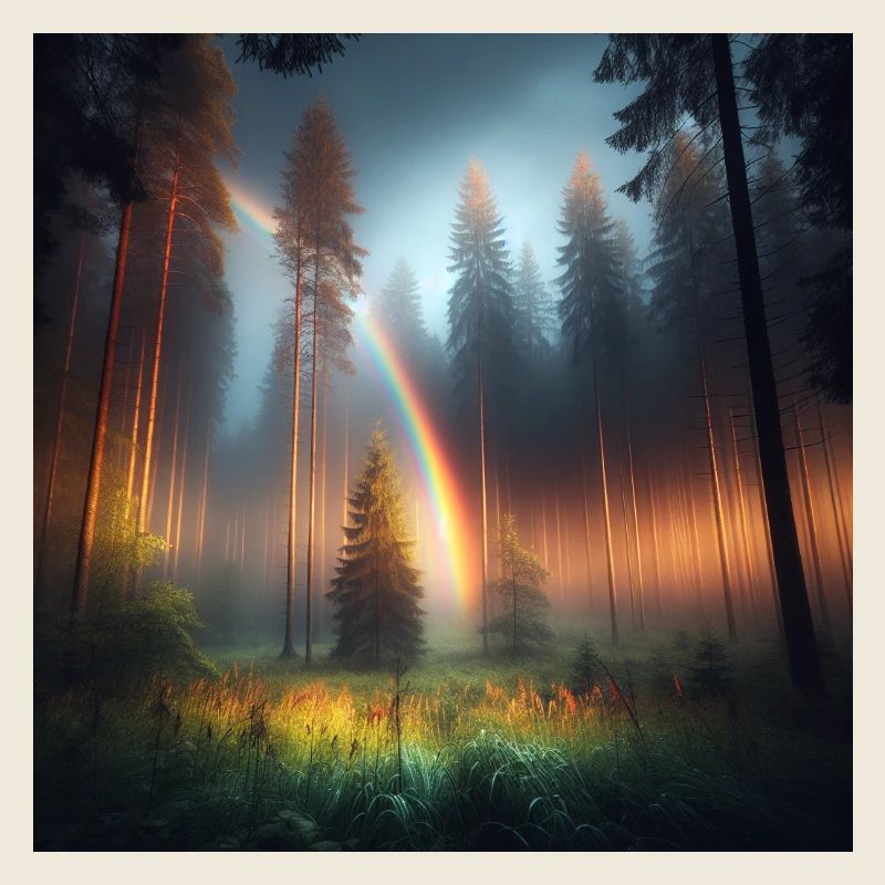 Regenbogen Wald