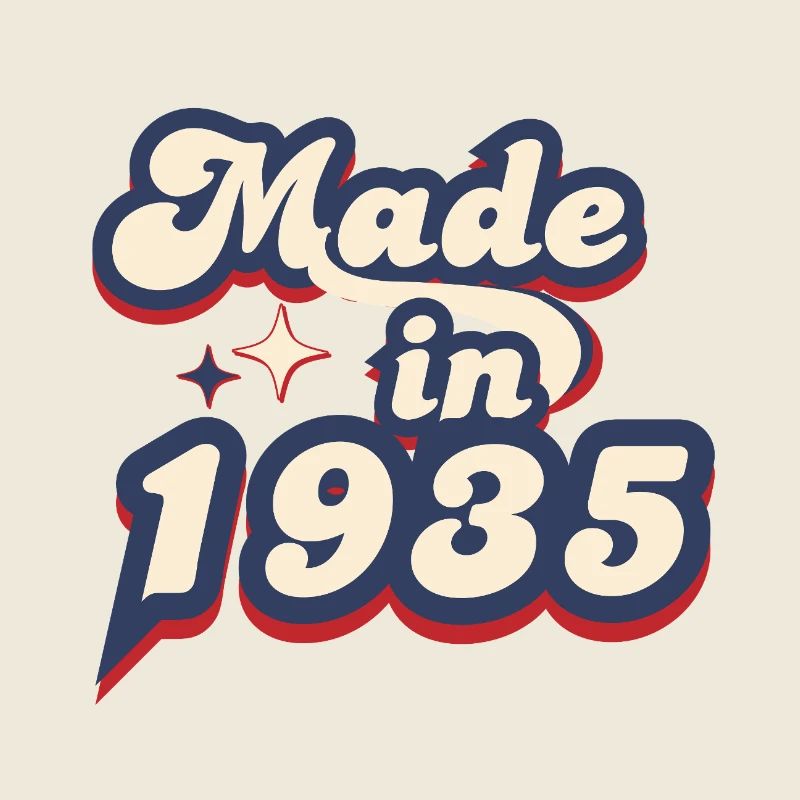 Made in 1935 retro