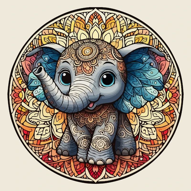 Indisches Mantra Elefant junior