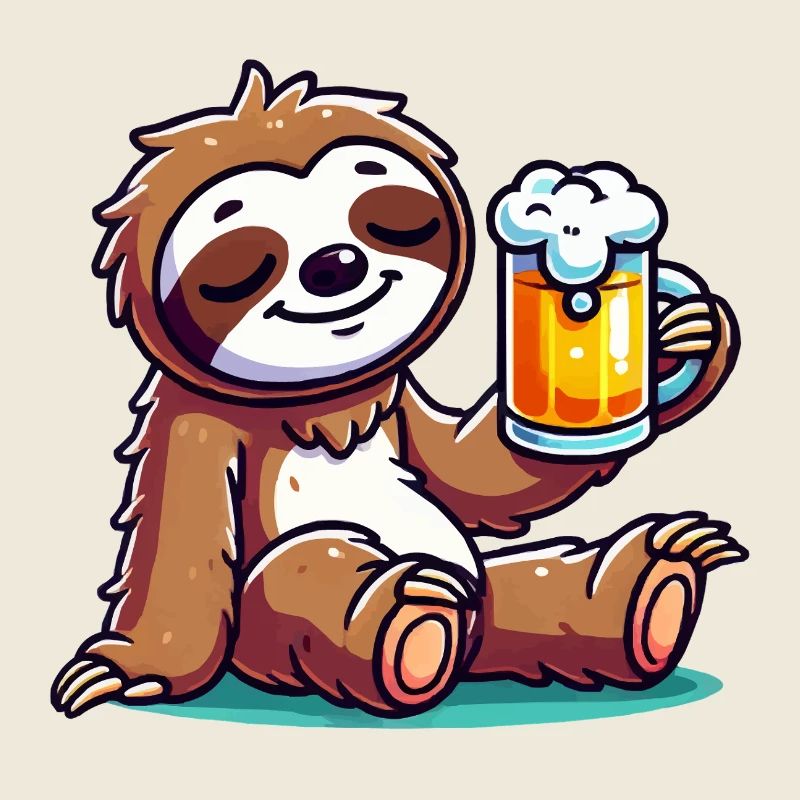 faultier bier comic