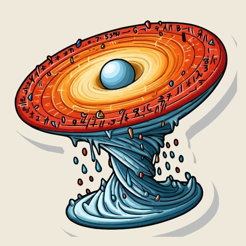 Mathematisches, drehendes Universum