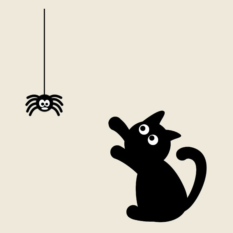 Mignon mais effrayant : chaton de dessin animé