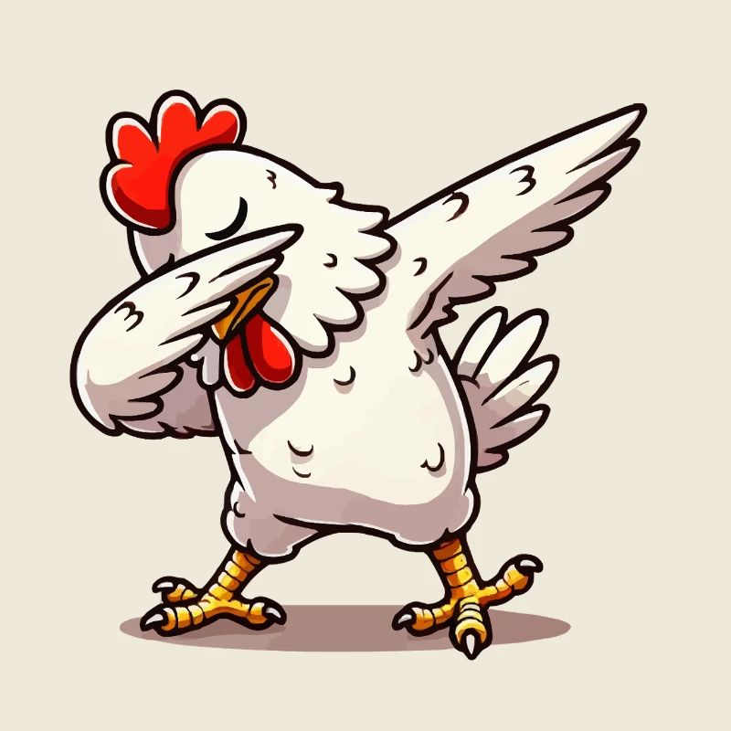 dabbing huhn