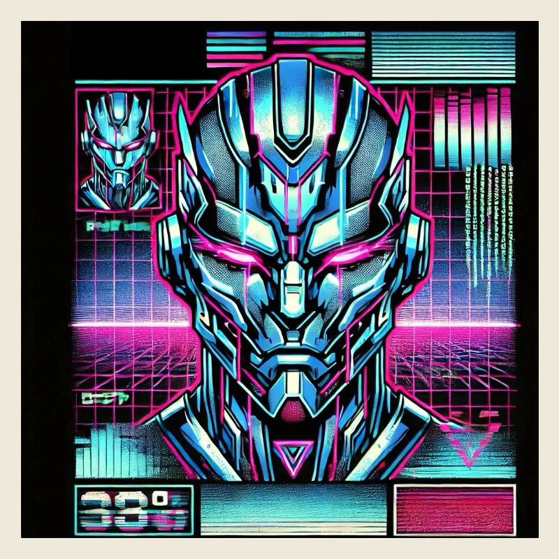 Digitaler Roboterkopf