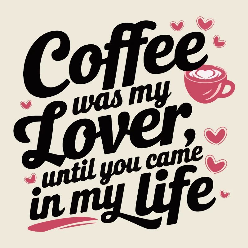 Liebe beim Kaffee – Lustiges romantisches T-Shirt