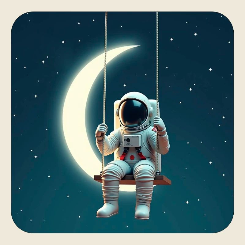 Astronaute sur Luna swing
