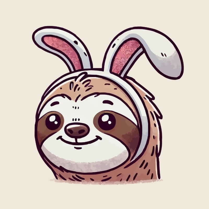 faultier sloth hase