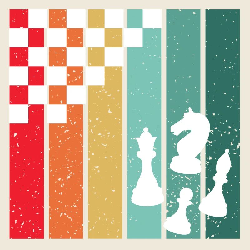 Échecs rétro - La passion colorée d’un joueur d’échecs