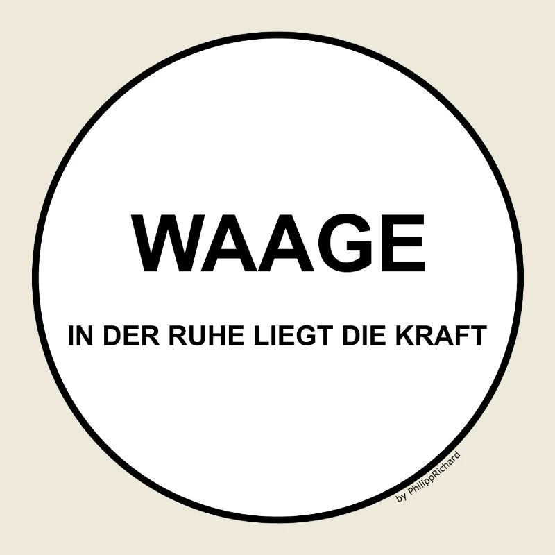 Waage - in der Ruhe liegt die Kraft