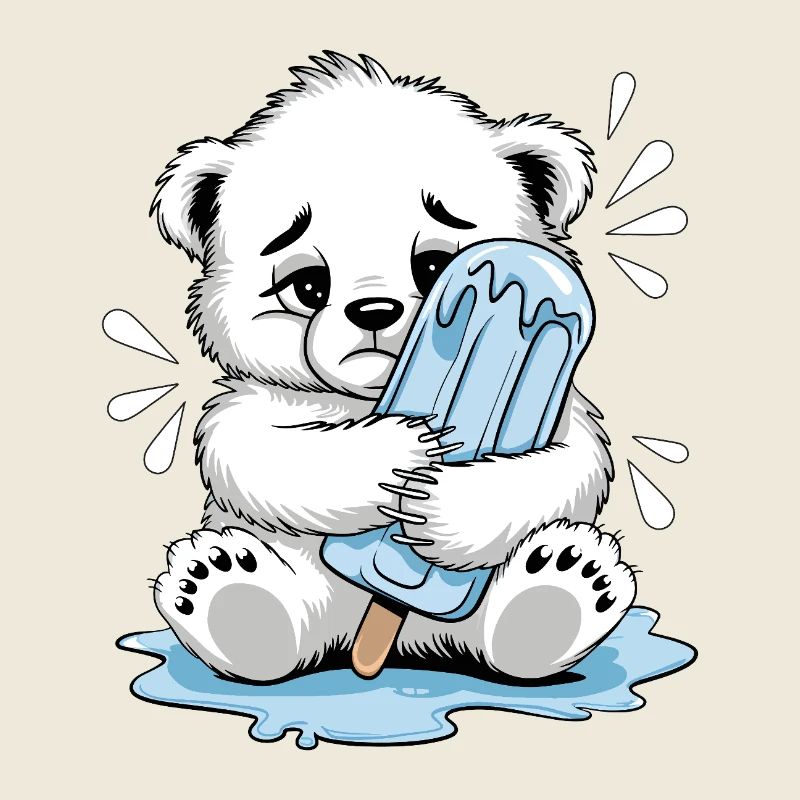 Melting Away – Sad Polar Bear Cub