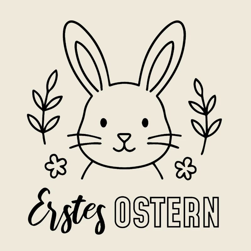 First Easter with Bunny Head