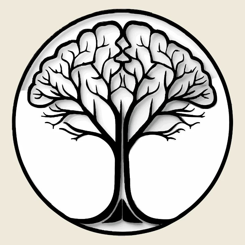 Logo de l’arbre cérébral - Mezmerizing Design