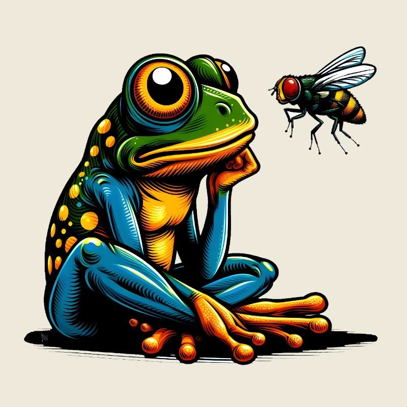 Frosch und Fliege 1