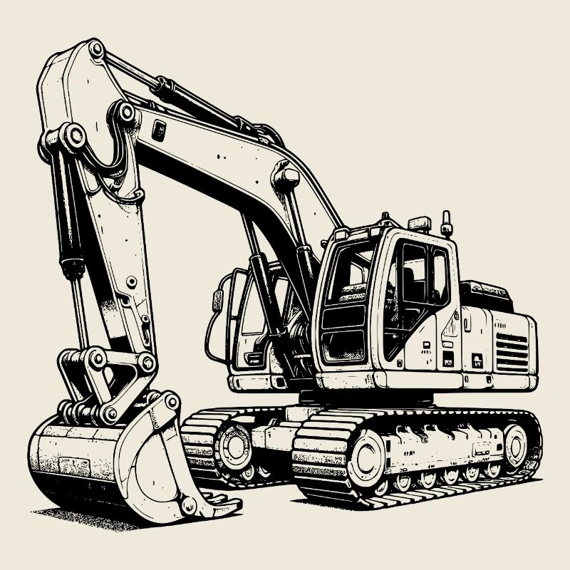 Excavatrice - Je ne fais pas de bruit - Je crée de l’espace