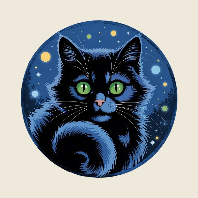 Black Chat Étoiles Hollyleaf Chardon Étoiles