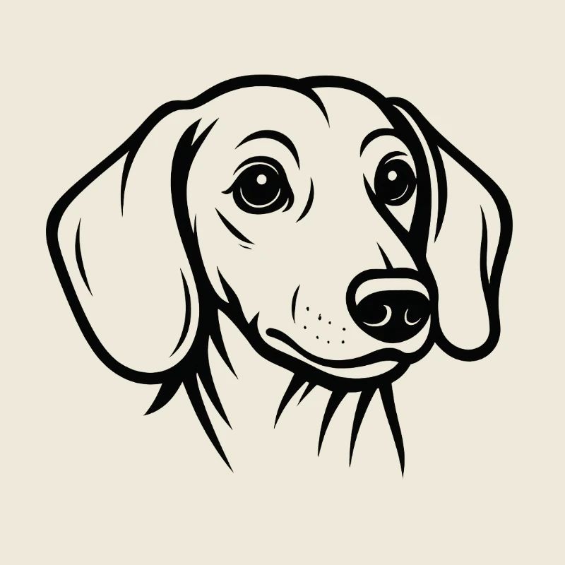 TinyPaws Black & White Edition Dackel Style b