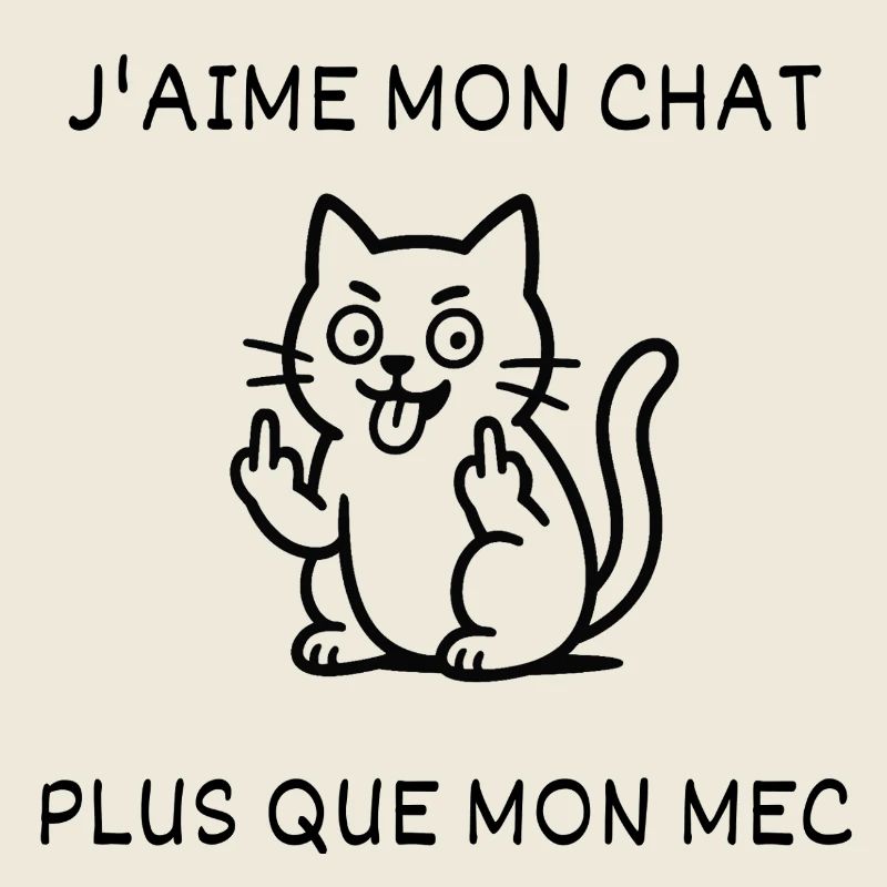 J'aime mon chat, plus que mon mec
