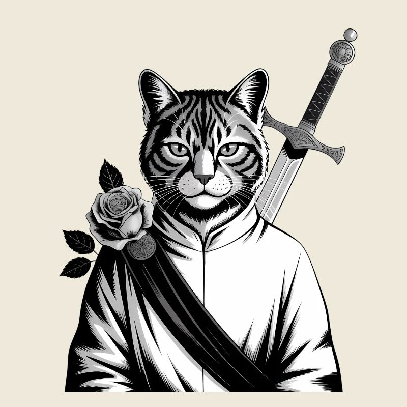 Le chat samourai, le chat Bushido